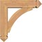 Ekena Millwork Thorton Arts and Crafts Smooth Bracket w/ Offset Brace, Western Red Cedar, 5 1/2"W x 20"D x 20"H BKT0604X20X20THR03SWR - alternate 4